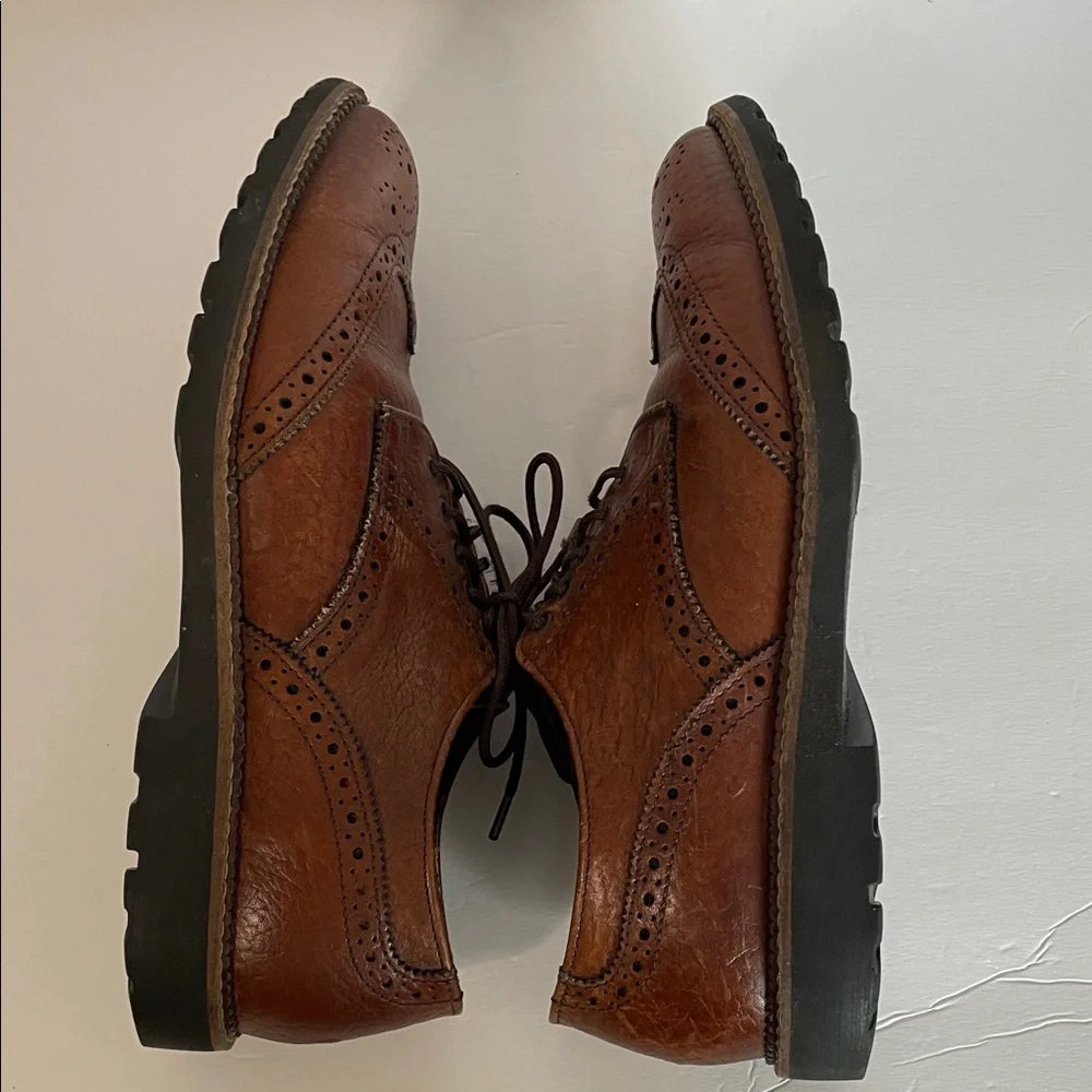 Dexter Classic Brown Leather lace up Brogue Shoes men’s size 9